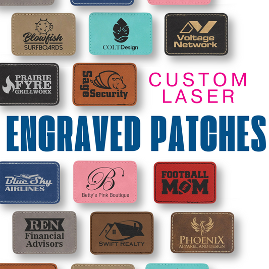 Custom engraved patches