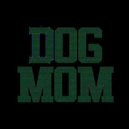 Dog mama spangle transfers