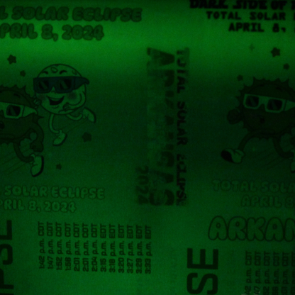 Green glow in the dark stickers