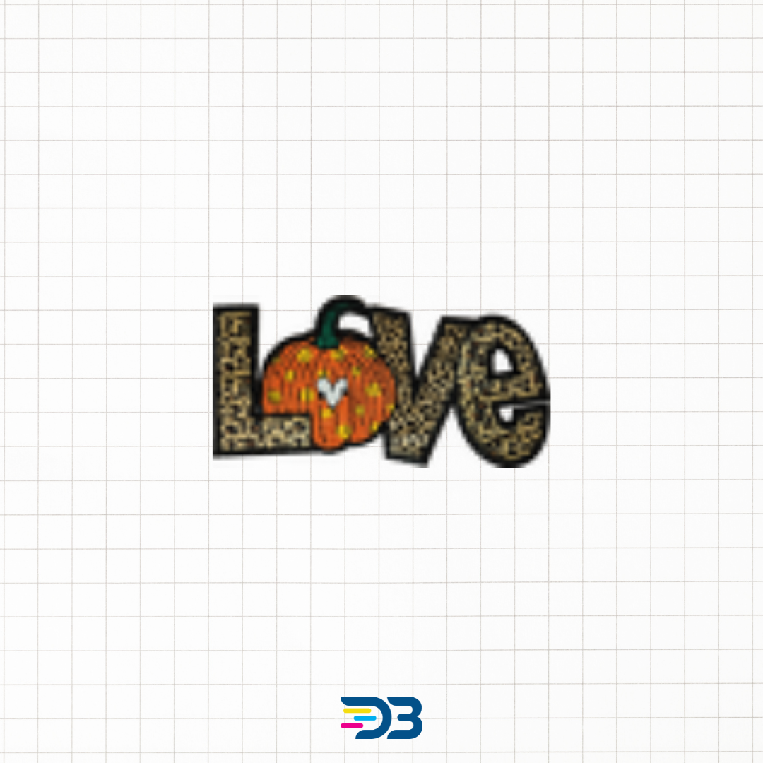 Love pumpkin patch sticker