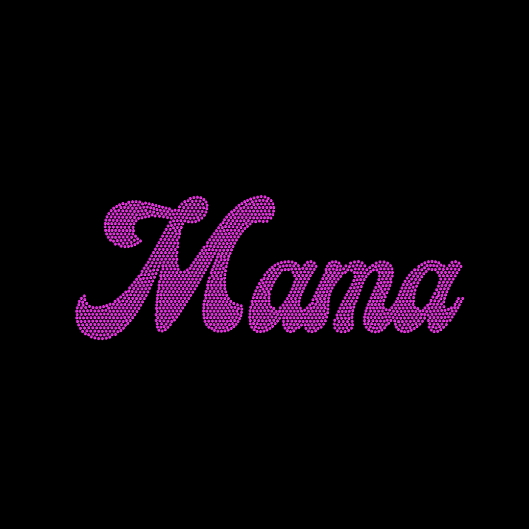 Pink Mama spangle dtf transfer