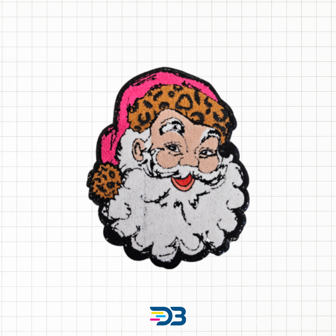 Smiling santa christmas dtf transfer