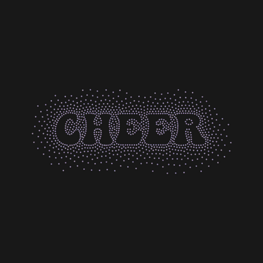 Spangle Transfer - Simple Cheer (8" x 2")