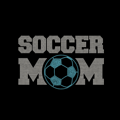 Spangle Transfer - Soccer Mom (10" x 6")